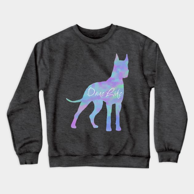 Dane Life Rainbow Pastel Crewneck Sweatshirt by TrapperWeasel